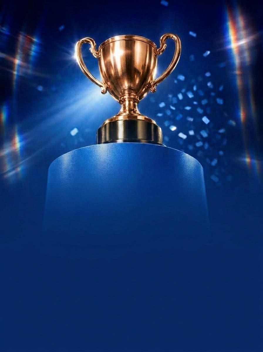 3rd place bronze trophy